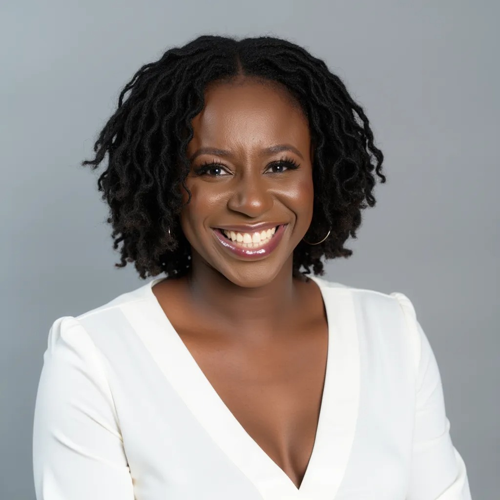 Ngozi Cadmus smiling, professional headshot
